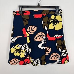 PAUL & JOE Sister Navy Floral Print Skirt // M